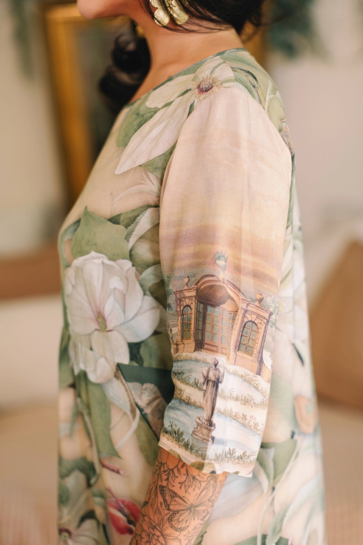 Fleur De Soleil Artist Dress Tunic w/ Pockets & Florals Pre-Order March 2026