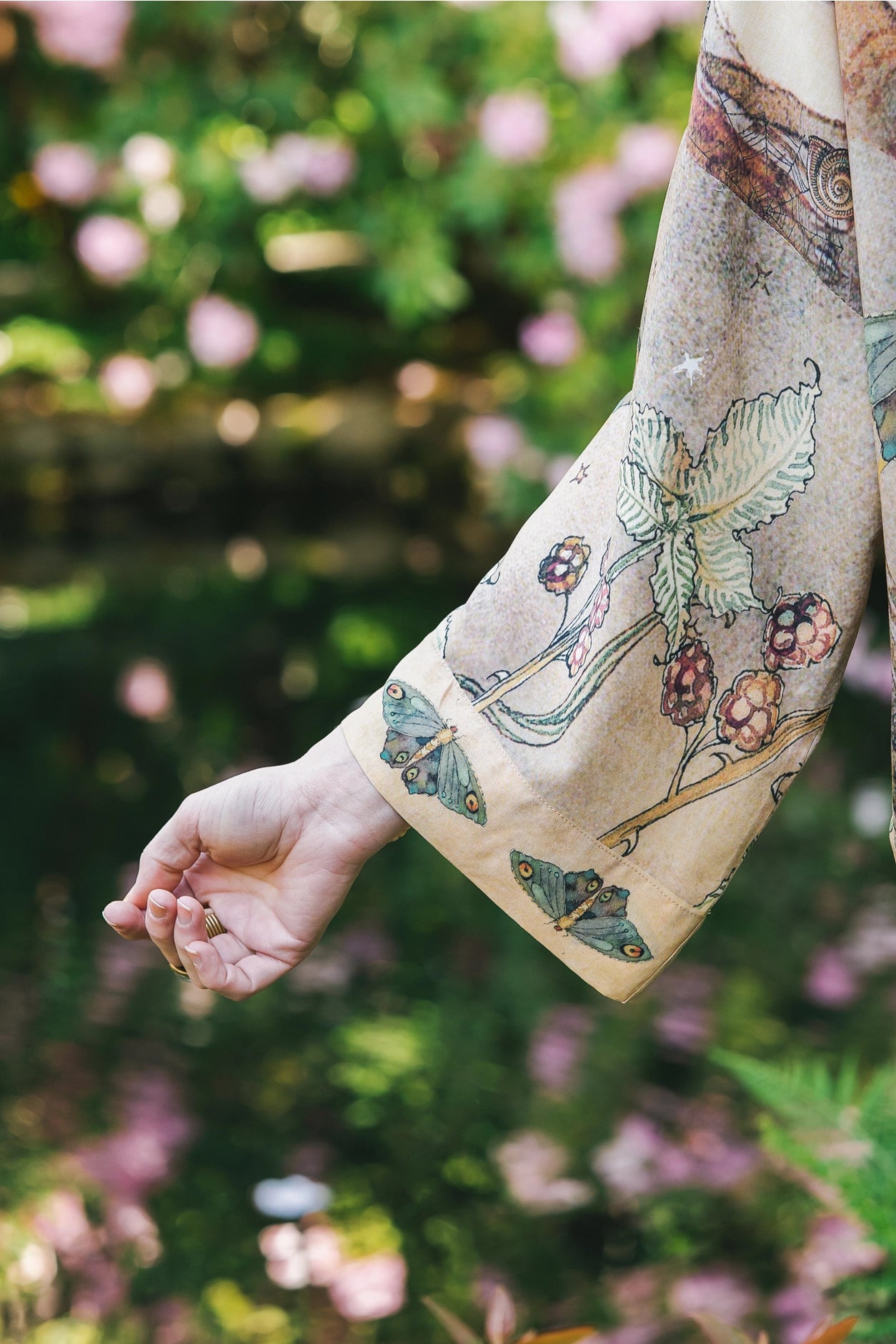 Lovelight Pixie Cropped Kimono w/ Woodland Swallow & Stars Pre-Order - Ships Late October 2025