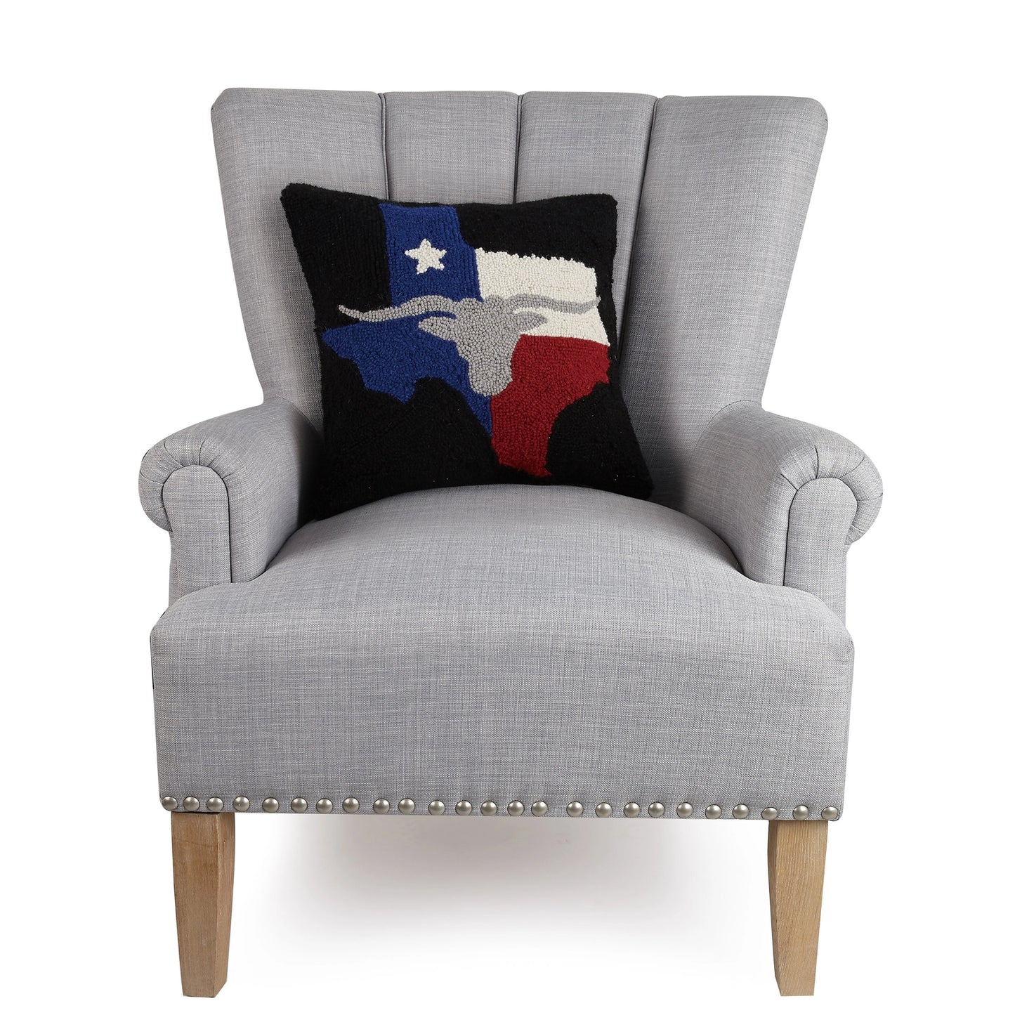 Texas Long Horn Hook Pillow - Preorder For Mid June Shipment