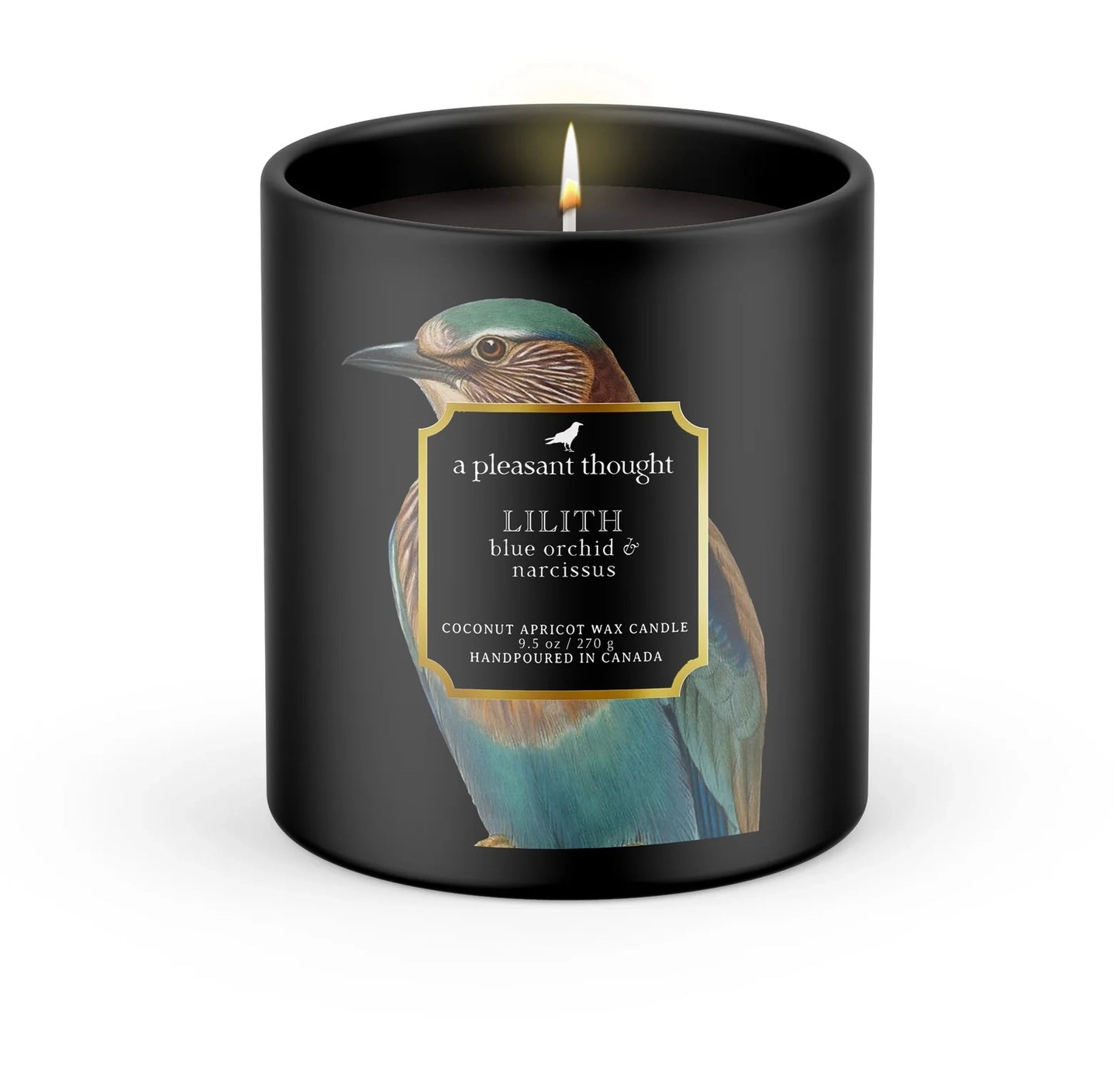 Lilith | Blue Orchid & Narcissus | Raven Candle -  A Pleasant Thought Candle Co