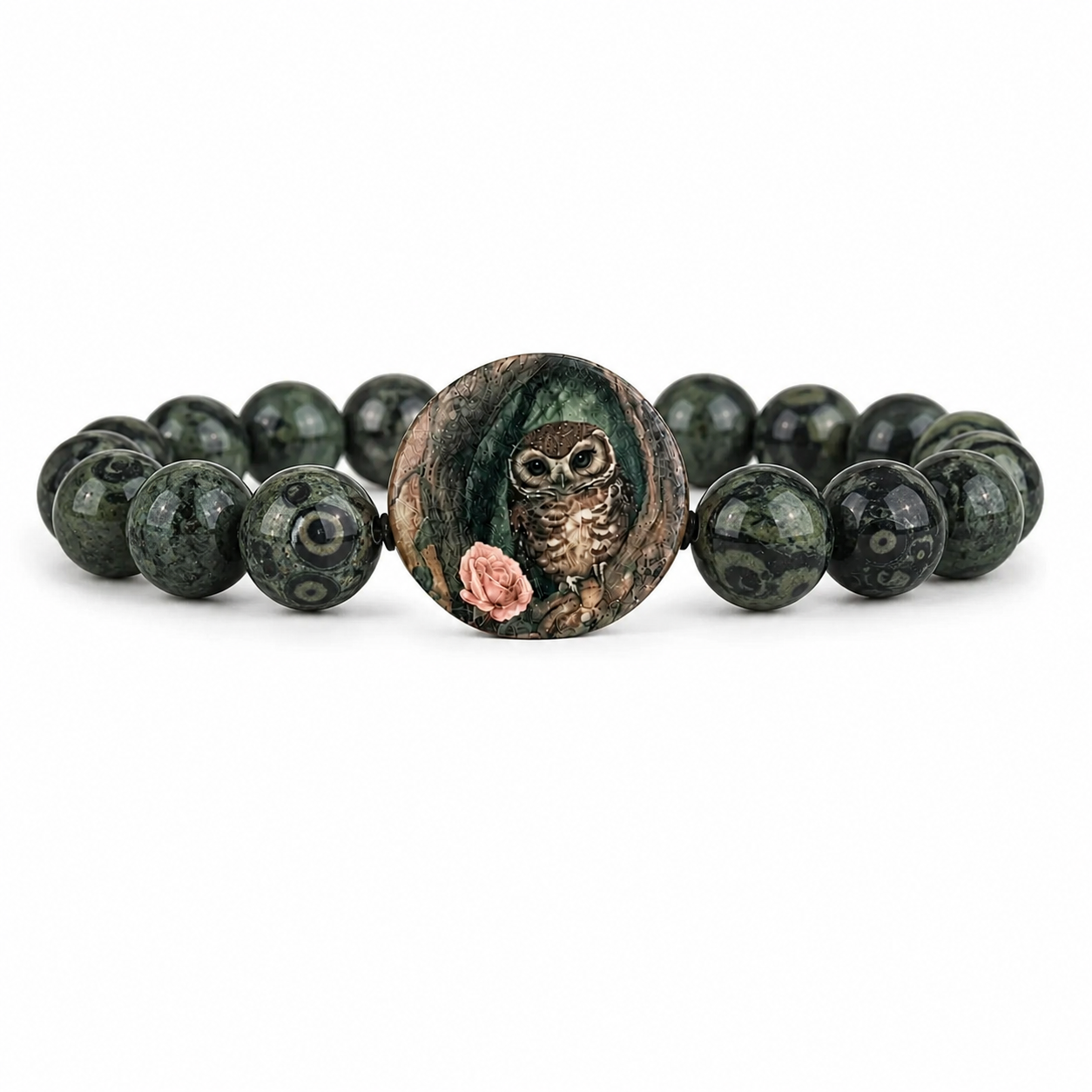 Woodland Owl Gemstone Bracelet