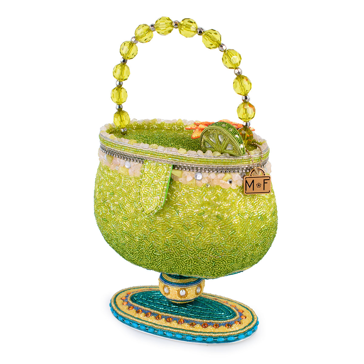 Mary Frances - Salty Beaded Margarita Top Handle Bag