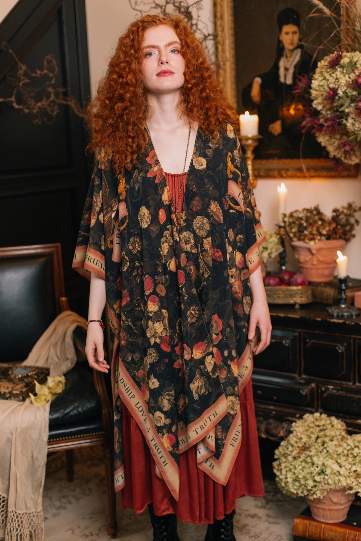 Heart of Gold Goddess Starduster Kimono w/ Sacred Heart Pre-Order Ships In September