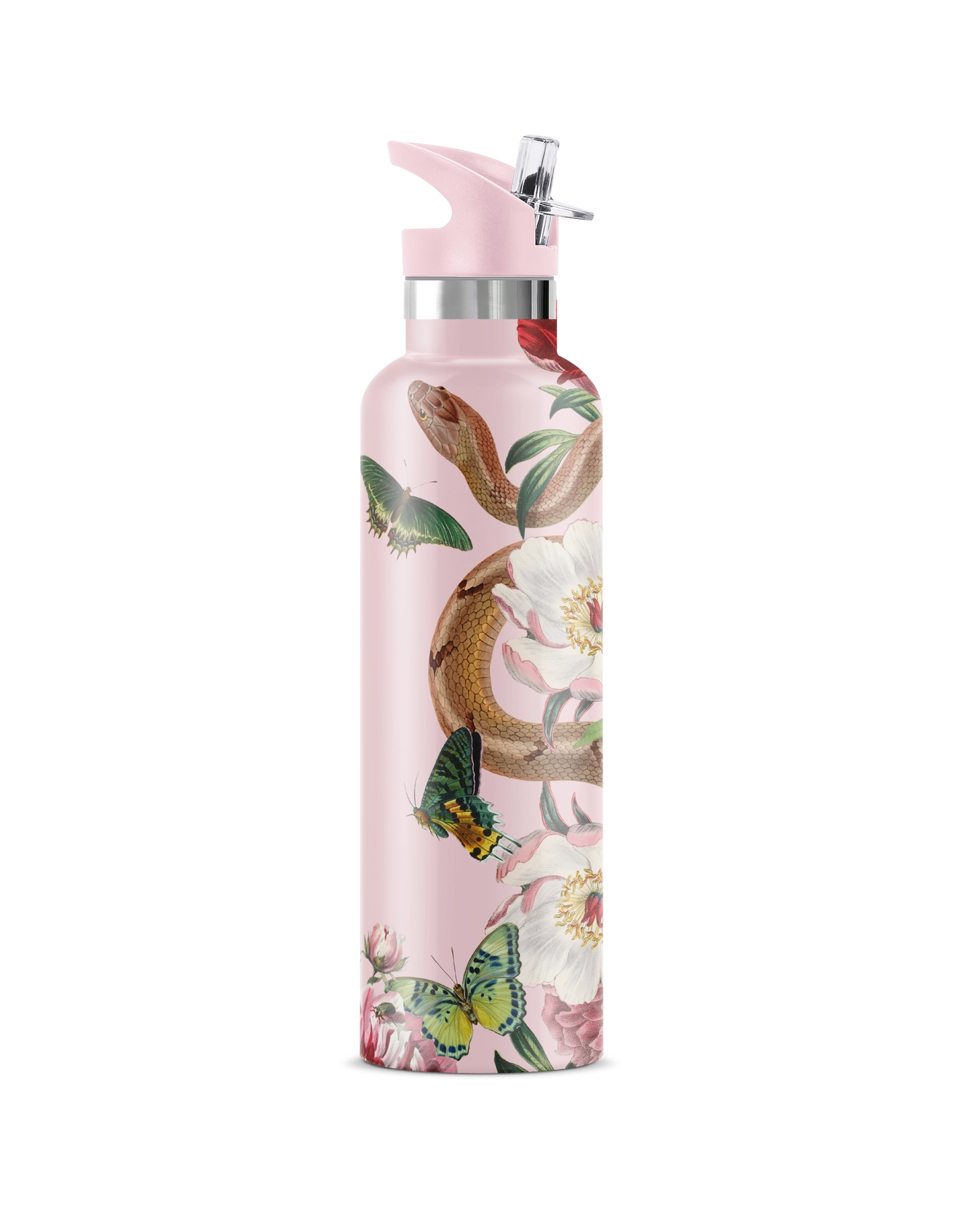 Taboo Serpent & Flowers Insulated Water Bottle