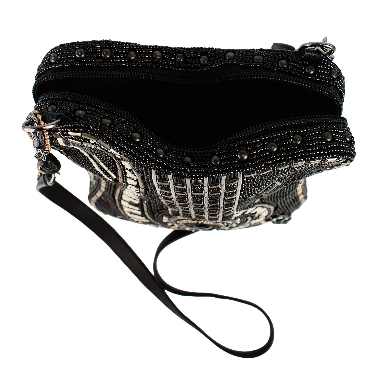 Mary Frances - Noteworthy Guitar and Piano Keys Beaded Crossbody Handbag