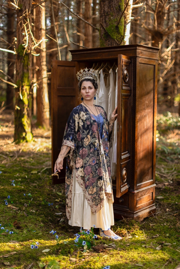 Lionheart Bohemian Goddess Starduster Kimono with Botanicals - Pre Order - Ships in March 2026