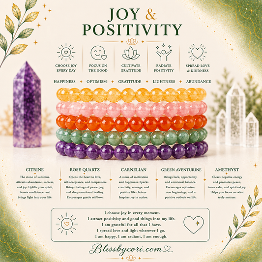 Joy & Positivity Gemstone Bracelet Stack