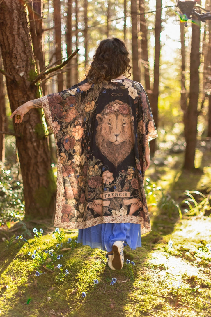 Lionheart Bohemian Goddess Starduster Kimono with Botanicals - Pre Order - Ships in March 2026