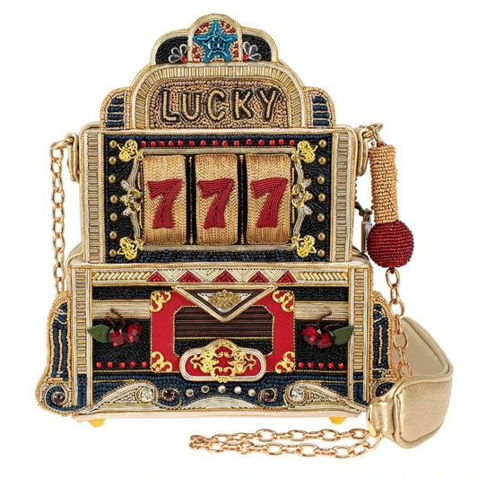 Mary Frances - Lucky 7 Beaded and Embellished Slot Machine Handbag