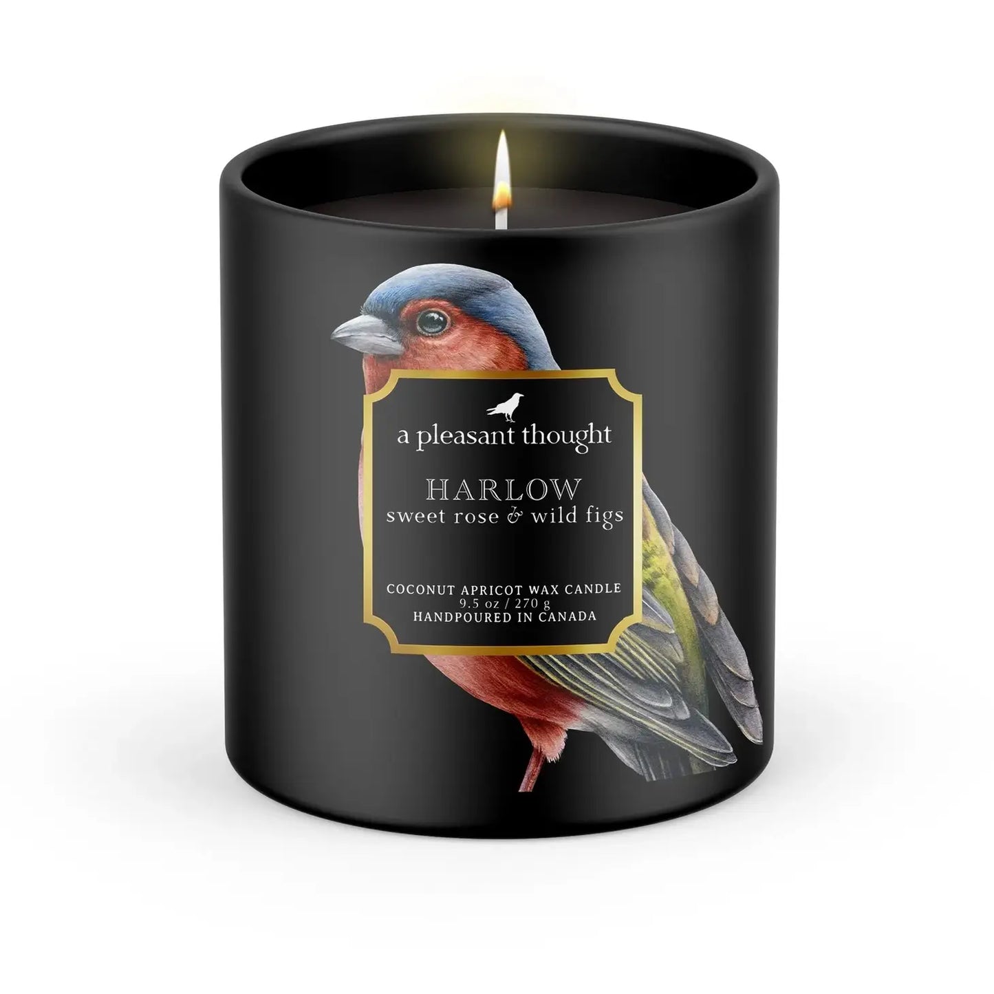 Harlow | Sweet Rose & Wild Figs | Raven Candle -  A Pleasant Thought Candle Co