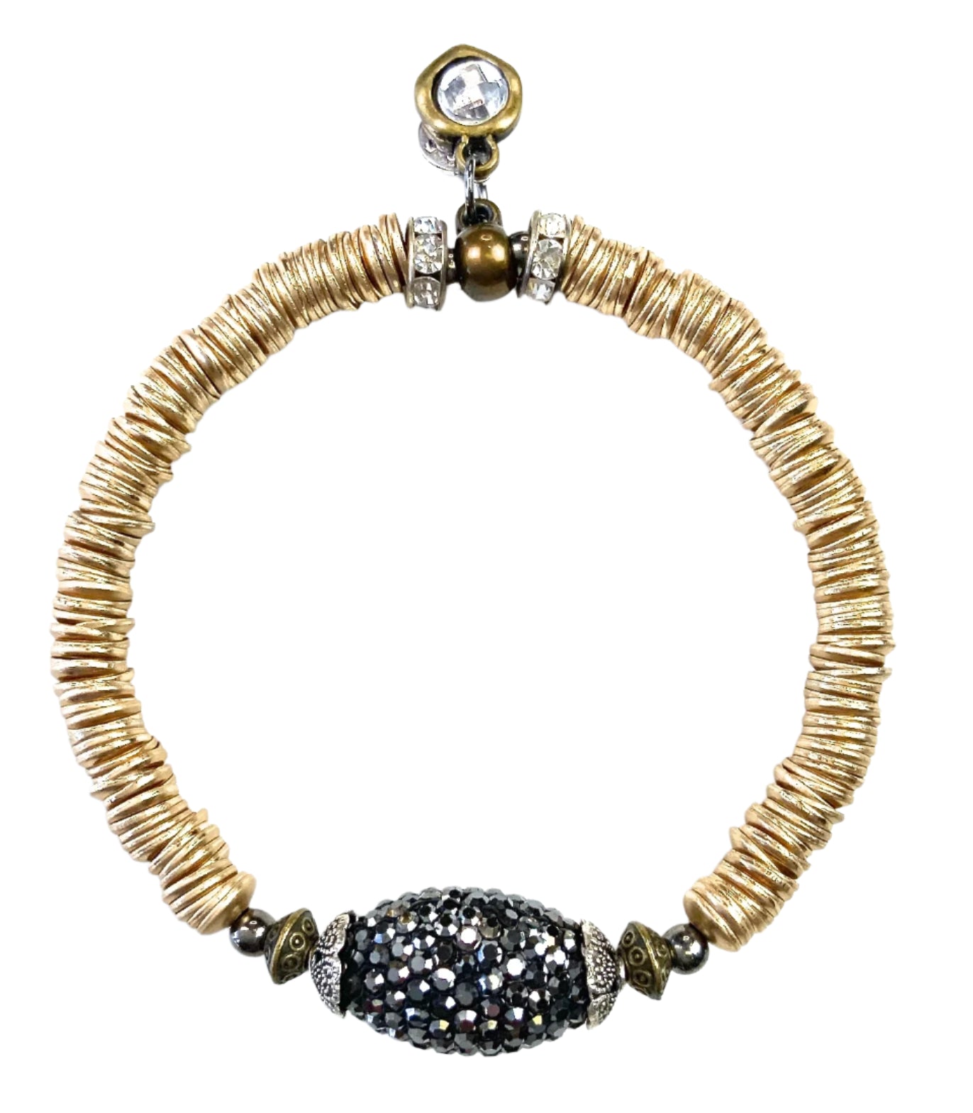 Beaded Gold Tribal Bracelet