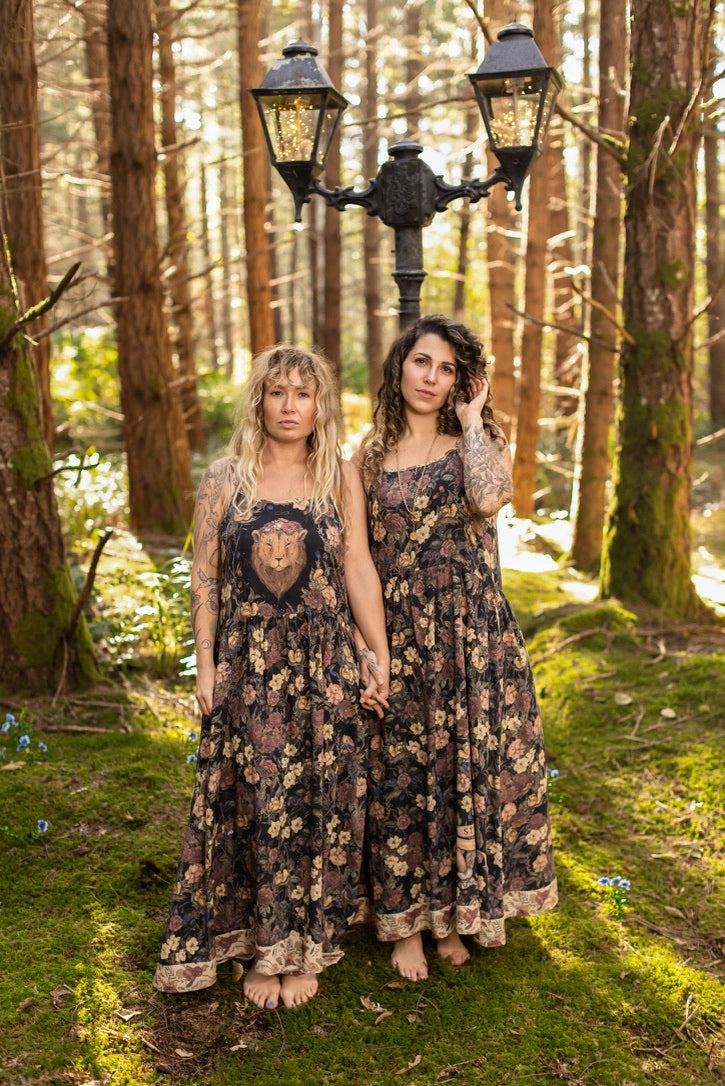 Lionheart Bohéme Slip Dress w/ Botanicals & Narnia Print Pre-Order Ships March 2026