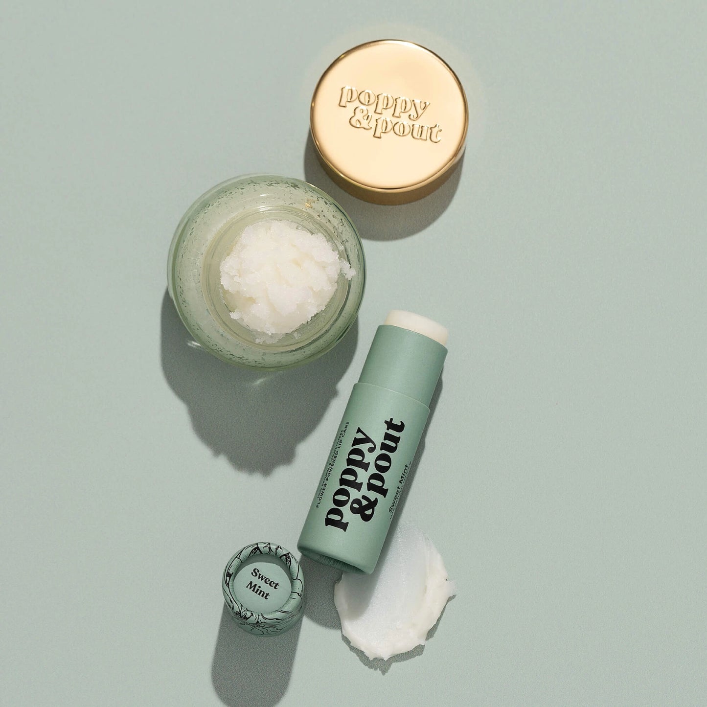 Poppy & Pout Sweet Mint Lip Care Duo