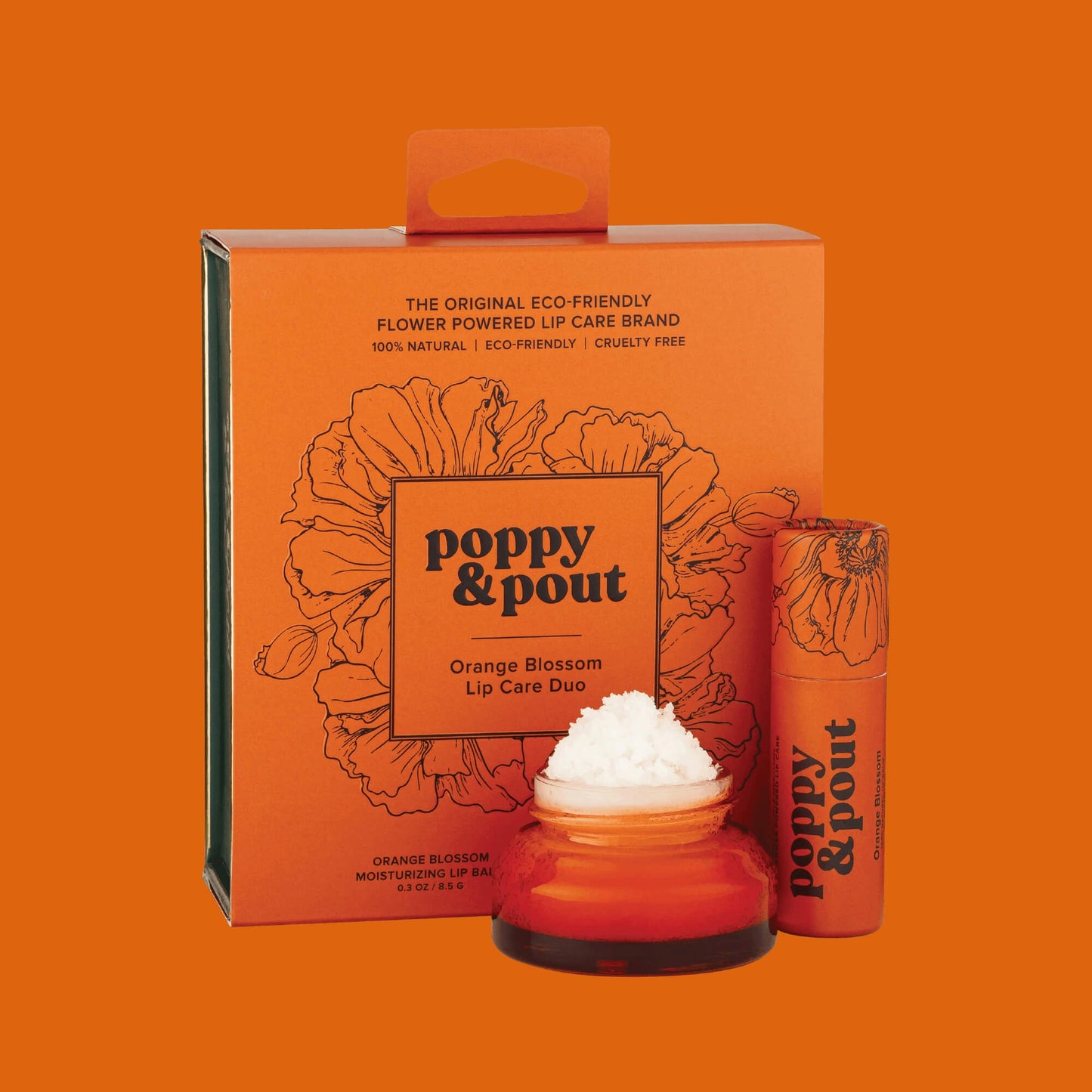 Poppy & Pout Orange Blossom Lip Care Duo