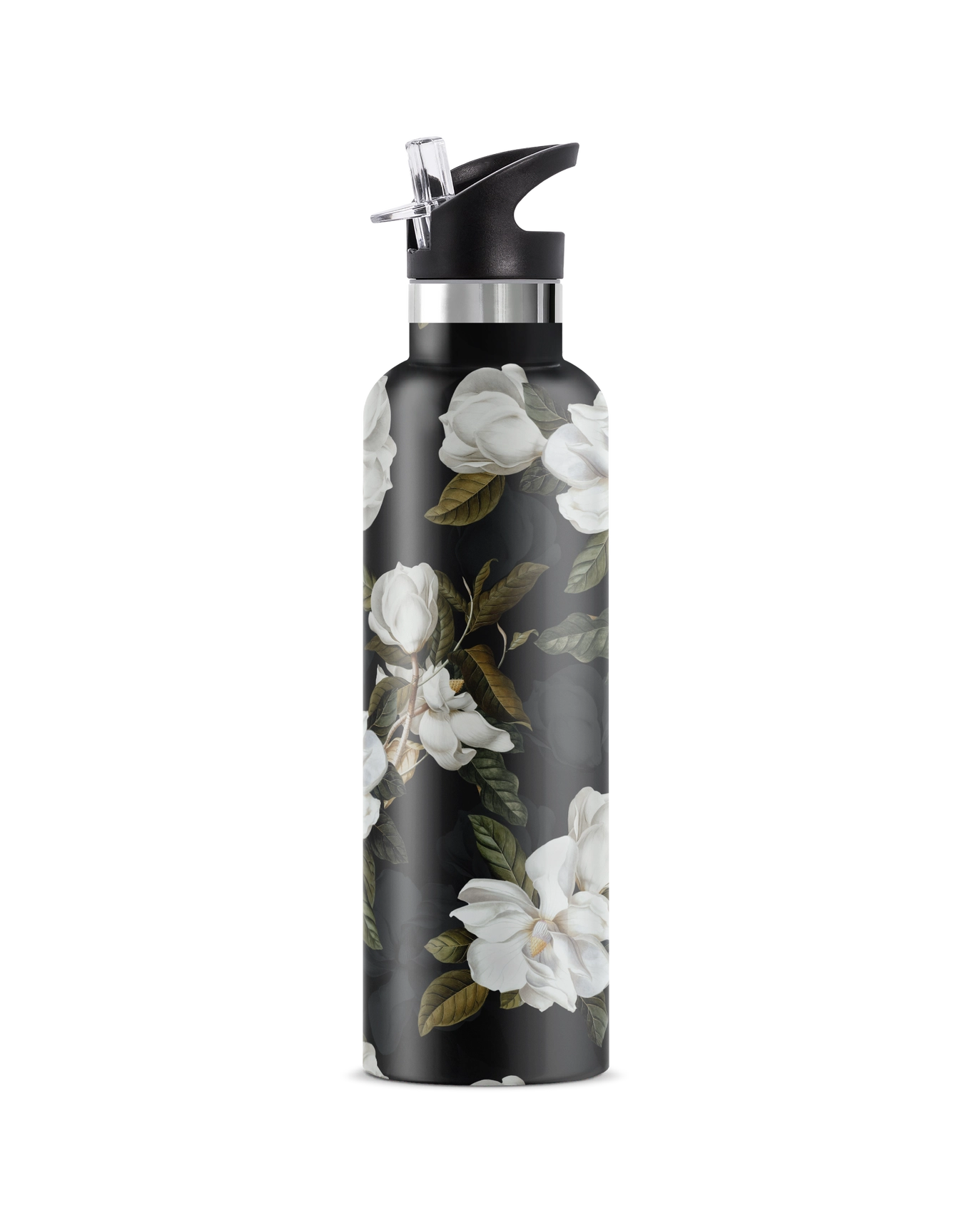 Magnolia Dark Garden Insulated Water Bottle