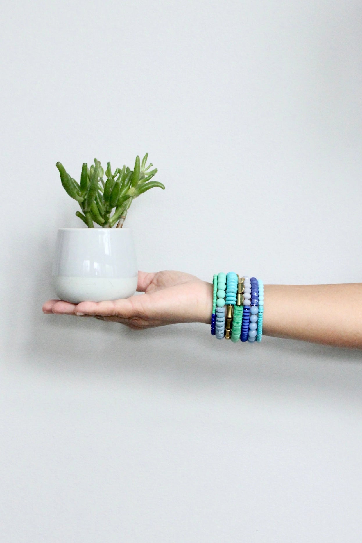 Turquoise and Cobalt Wrap Bracelet