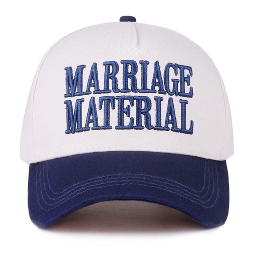 Marriage Material Two Tone Canvas Cotton Cap & Colors - Available in 7 Colors