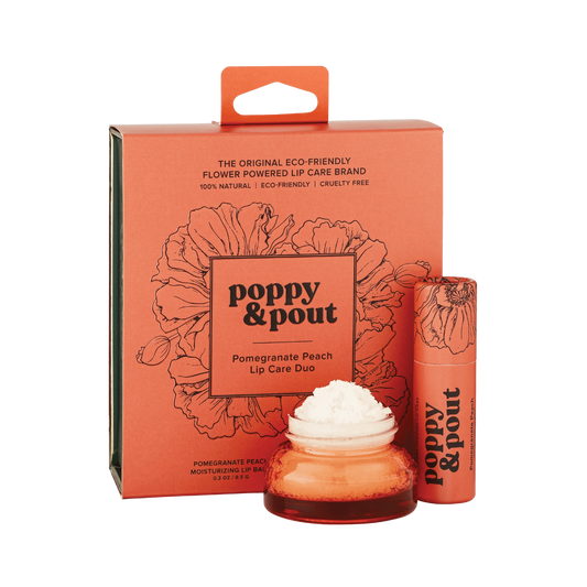 Poppy & Pout Pomegranate Peach Lip Care Duo