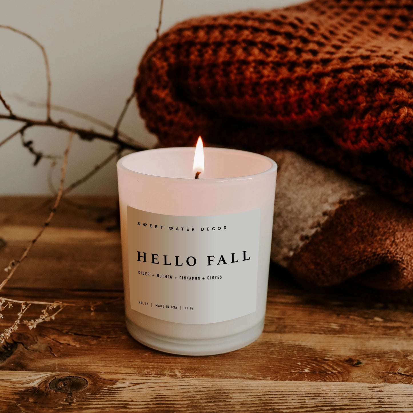 Hello Fall 1oz Soy Candle - Home Decor & Gifts