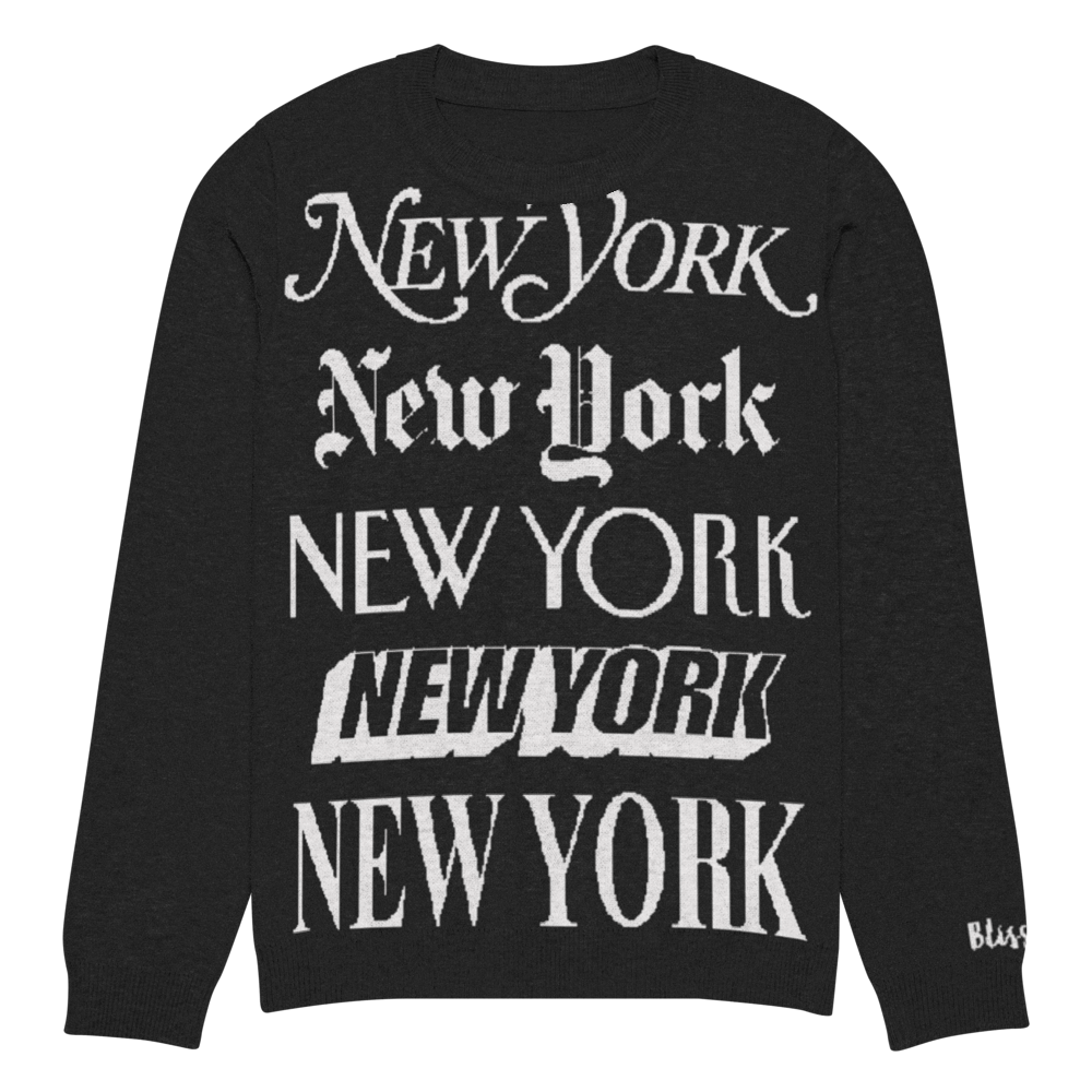 New York Crew Personalized Knit Sweater