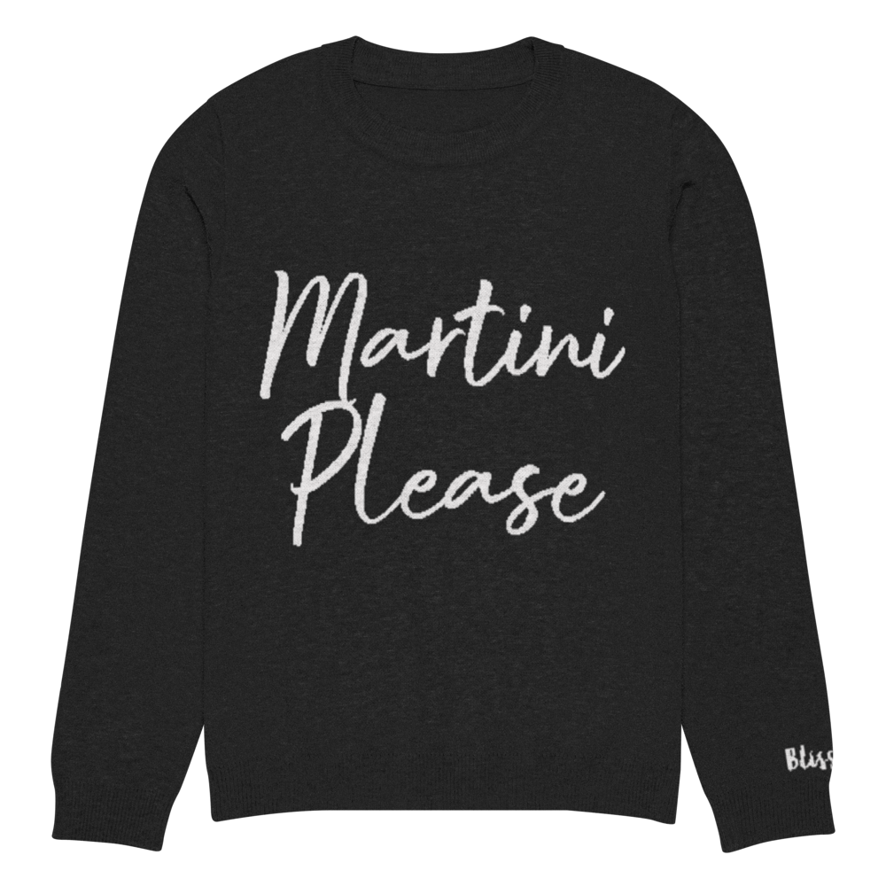 Martini Please Personalized Knit Sweater