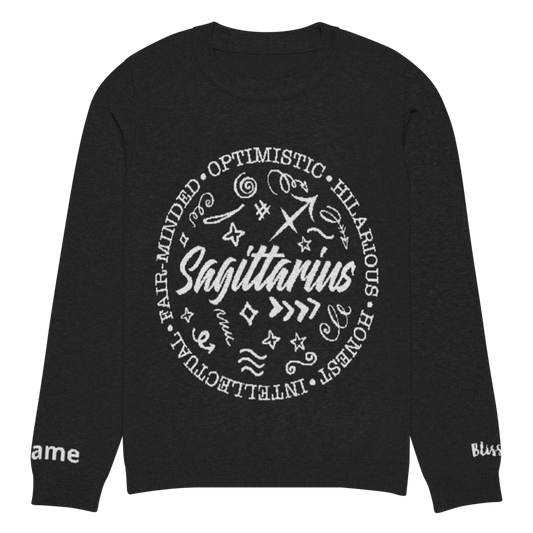 Sagittarius Zodiac Personalized Knit Sweater