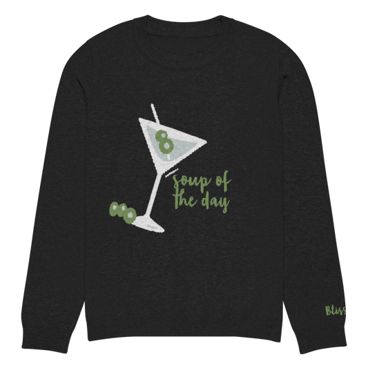 Soup Of The Day Martini Personalized Knit Sweater