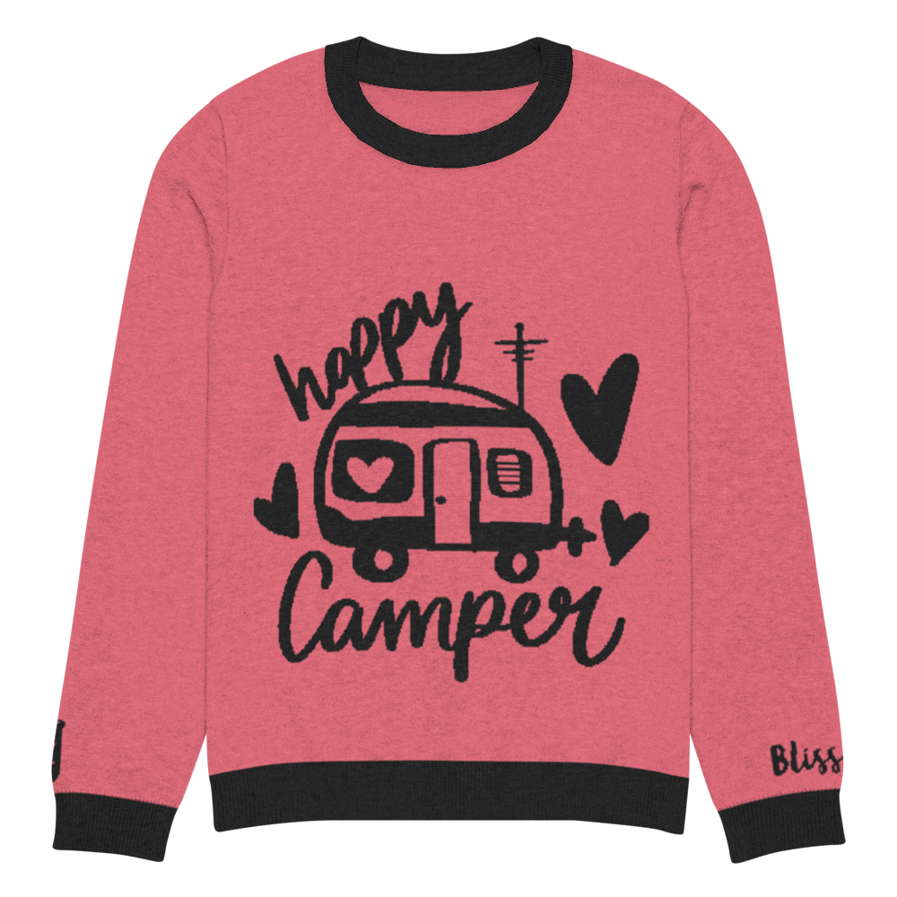 Happy Camper Personalized Knit Sweater