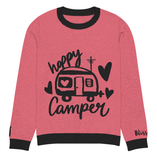 Happy Camper Personalized Knit Sweater