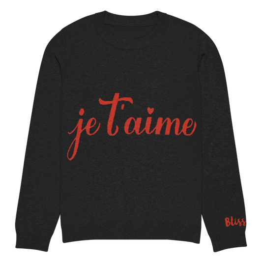 Je T'aime Personalized Knit Sweater