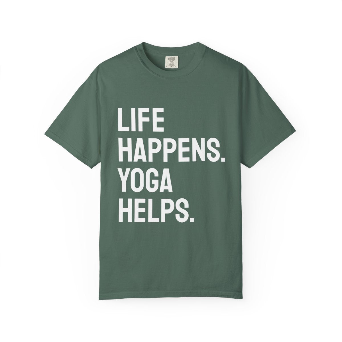 Life Happens Yoga Helps T-Shirt | Yoga Lover Tee