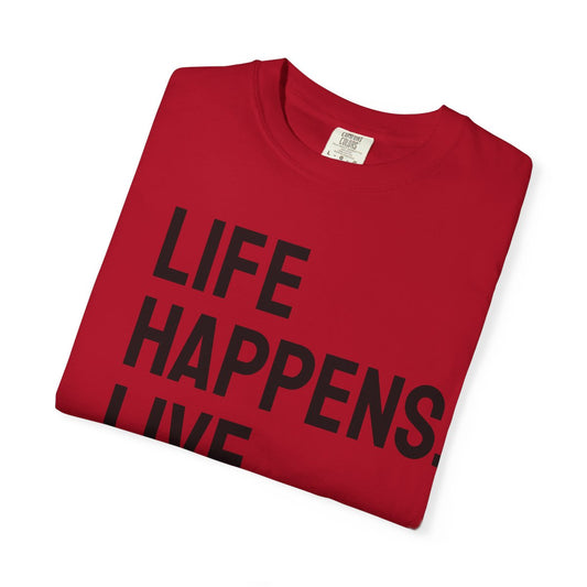 Life Happens Live Music Helps T-Shirt | Music Lover Tee