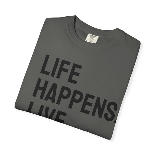 Life Happens Live Music Helps T-Shirt | Music Lover Tee