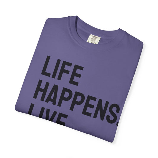 Life Happens Live Music Helps T-Shirt | Music Lover Tee