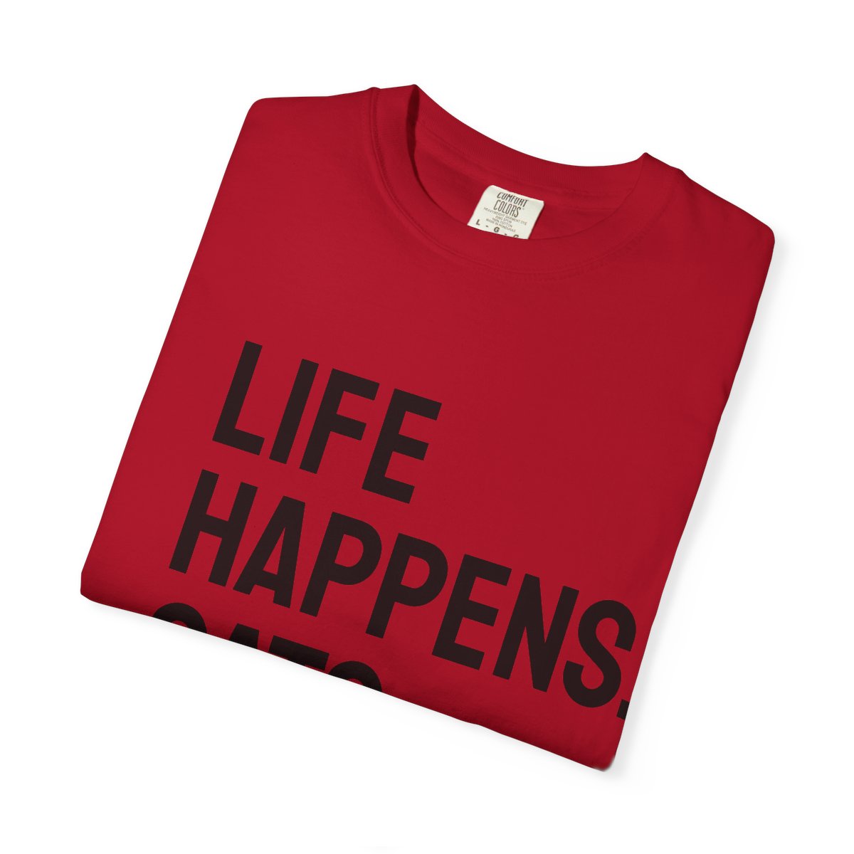 Unisex Life Happens Cats Help T-Shirt | Cat Lover Tee