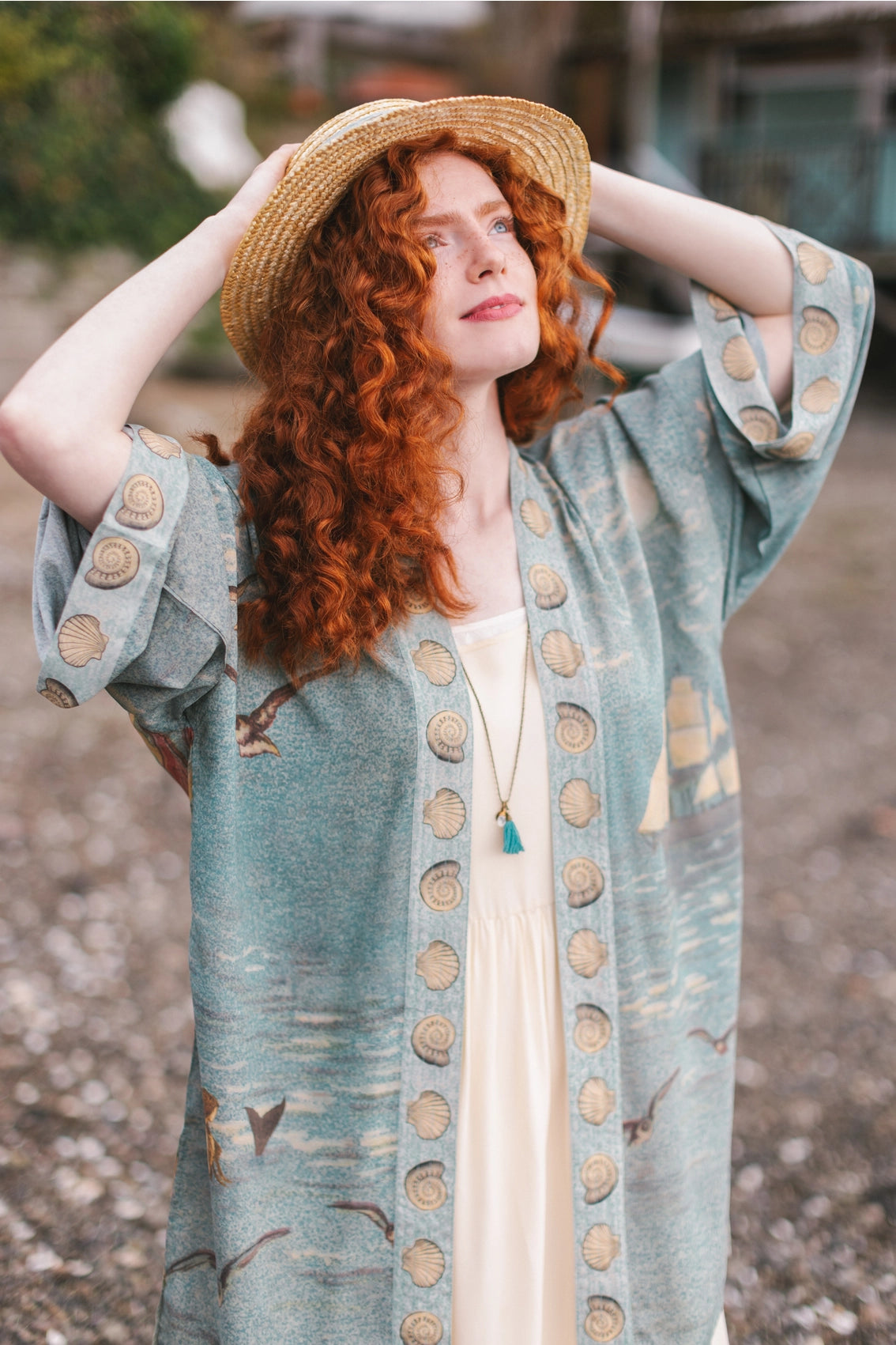 Sunrise Lands Artisan Bamboo Duster Kimono Robe