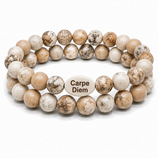 Carpe Diem Gemstone Bracelet Set