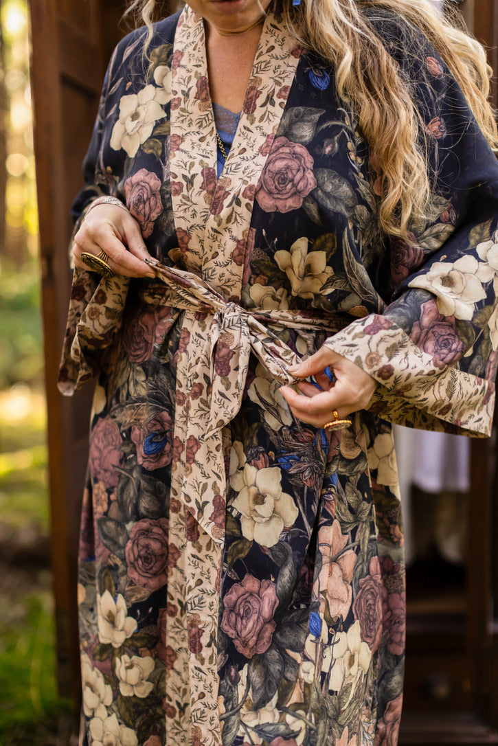 Lionheart Opera Duster w/ Botanicals & Narnia Inspired Print - Pre Order - Ships in March 2026