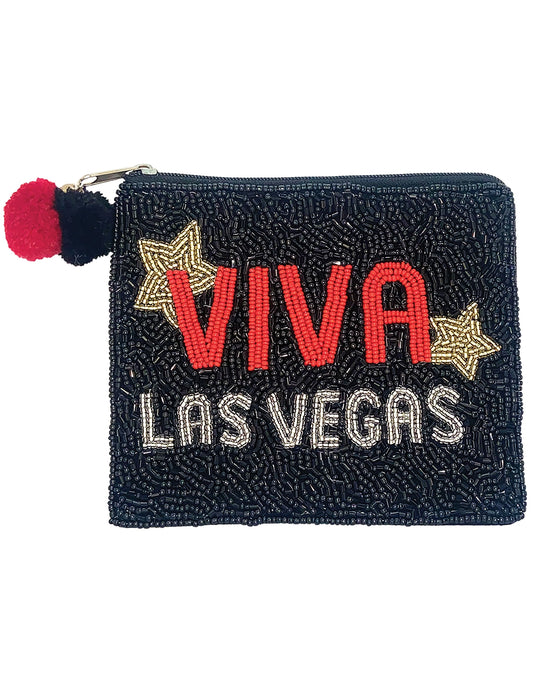 Viva Las Vegas Multi Beaded Coin Purse