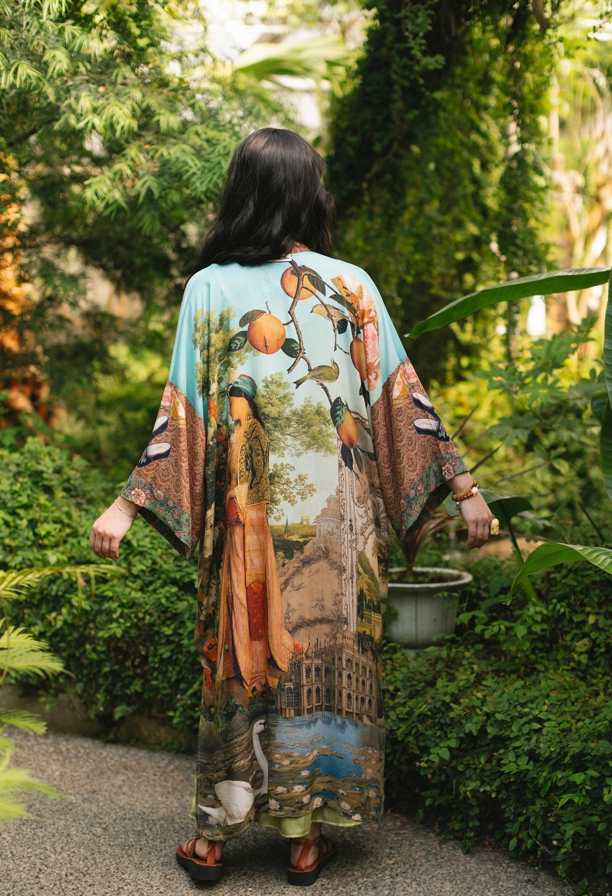 Market of Stars - Secret Garden Long Duster Bamboo Kimono (Pre-Order - Will Ship Middle of July)