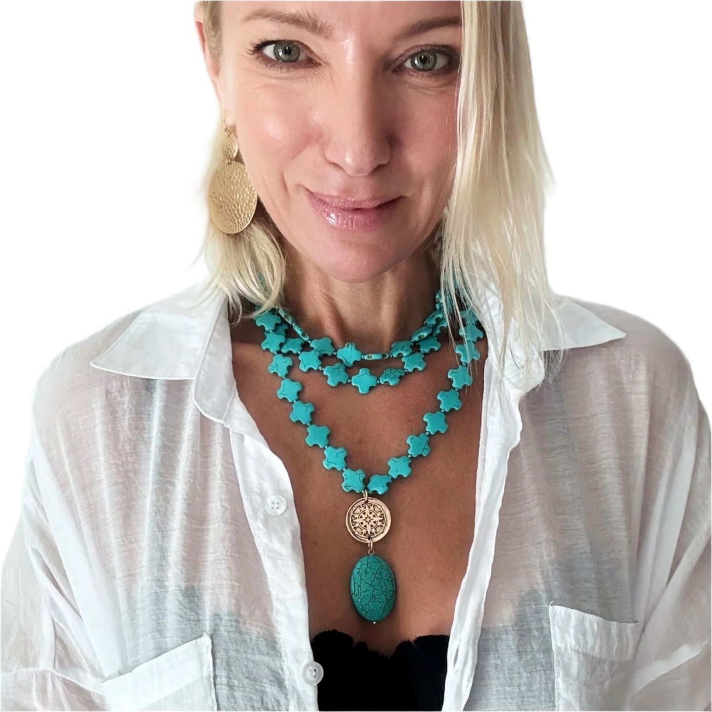 Be the Light Compass Fusion Mantra Layering Bundle Necklace