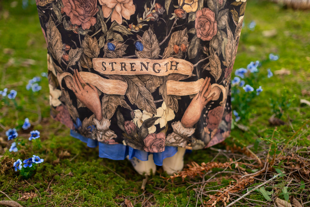 Lionheart Opera Duster w/ Botanicals & Narnia Inspired Print - Pre Order - Ships in March 2026