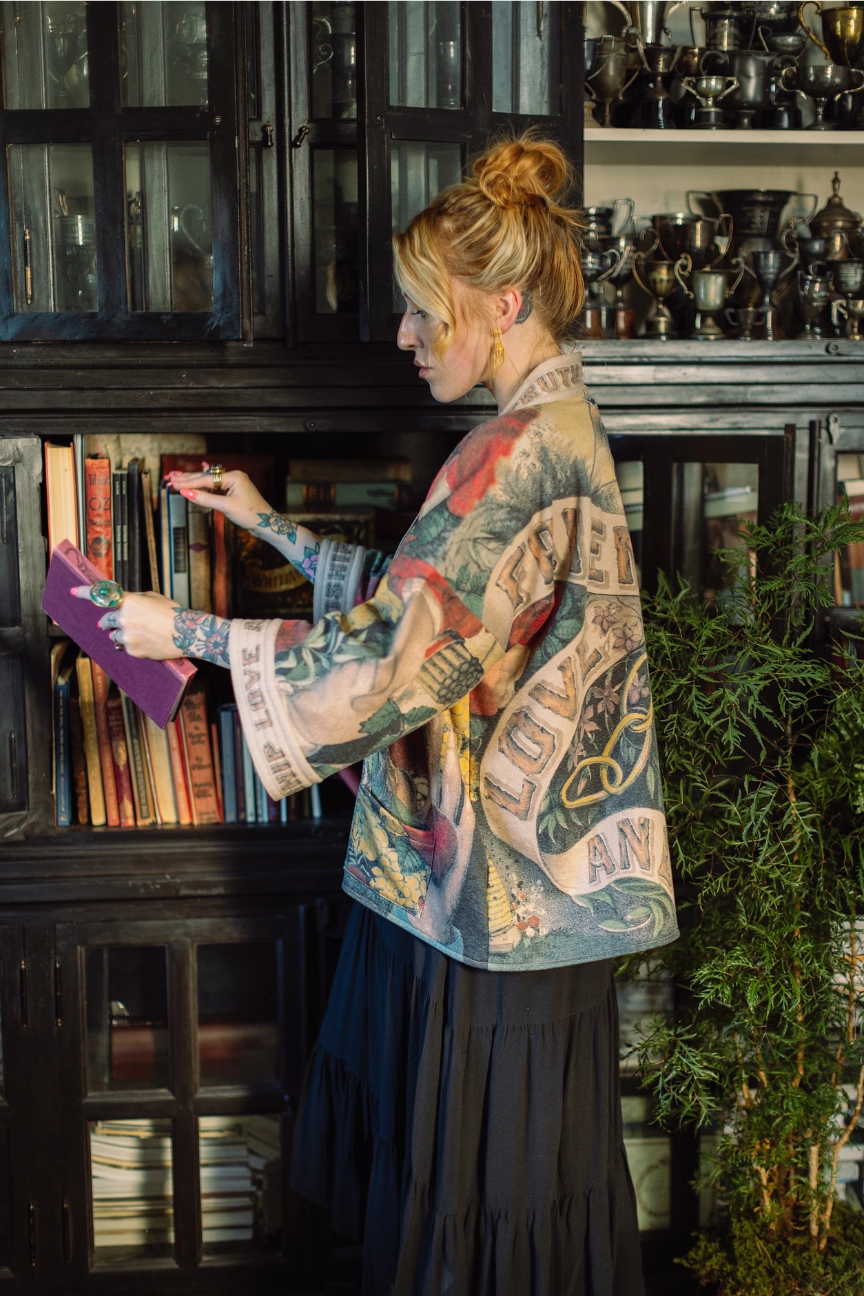 Friendship Love & Truth Fleece Cottage Cardigan Jacket