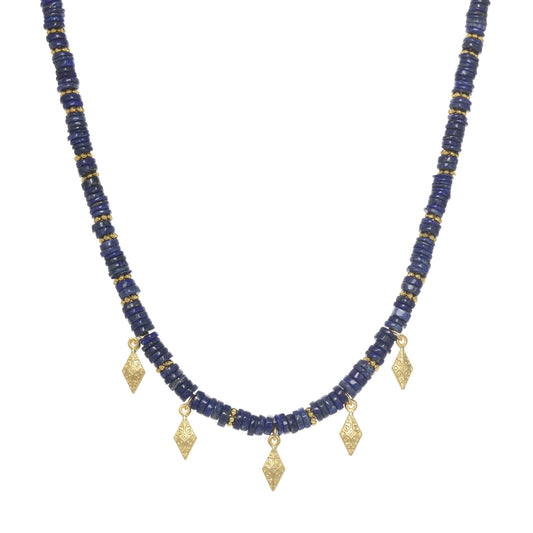 Blue Lapis Lazuli Tribal Necklace
