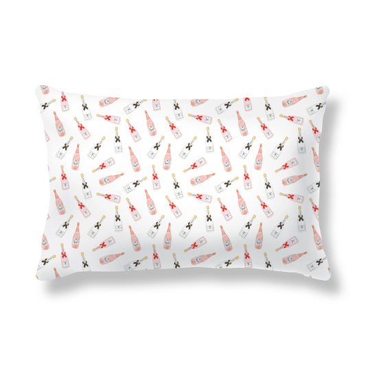 Champagne Bottle Queen Pillowcase