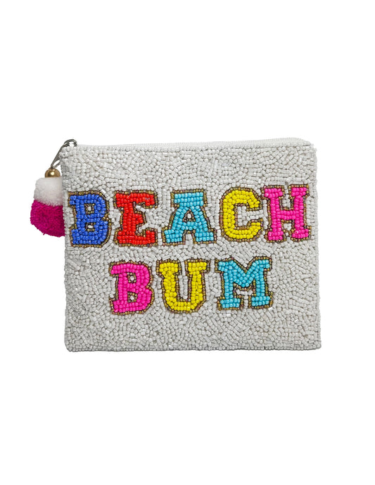 Beach Bum Multi Beaded Coin Purse