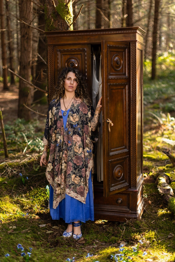 Lionheart Bohemian Goddess Starduster Kimono with Botanicals - Pre Order - Ships in March 2026