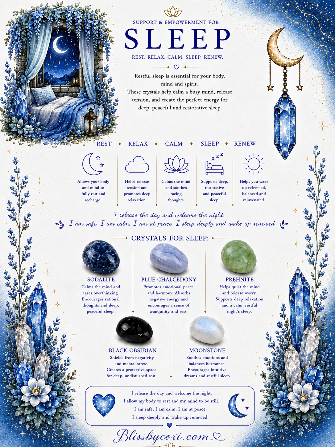 Sleep Gemstone Bracelet Stack