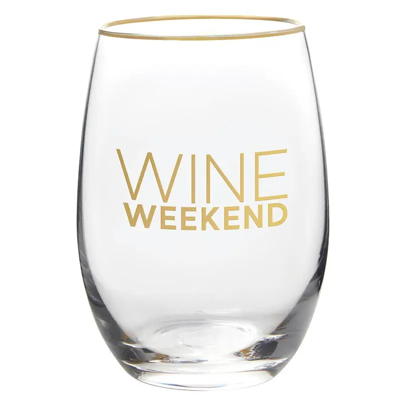 Stemless Wine Glass - Wine Weekend