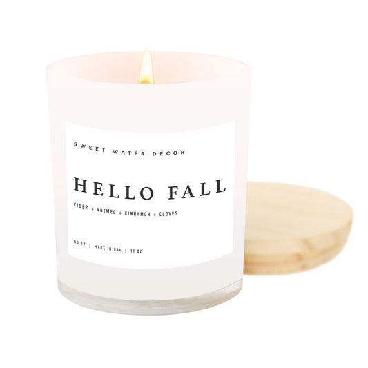 Hello Fall 1oz Soy Candle - Home Decor & Gifts